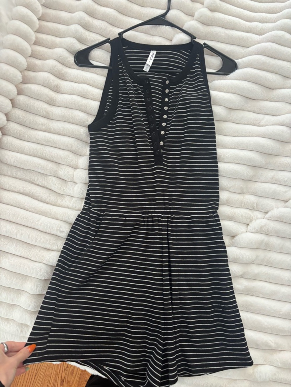 Rvca stripe romper size small